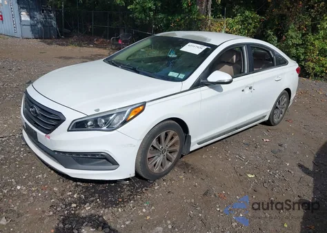 2016 Hyundai Sonata Sport z USA, uszkodzony, nr VIN 5NPE34AF4GH287539
